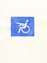 AK Wheel Chair 2 by Klega contemporary artwork painting