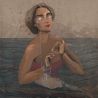 Figure Threading Tear Beads by Hayv Kahraman contemporary artwork Painting