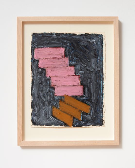 Ladder and Step Series 23 by Basil Beattie contemporary artwork Painting
