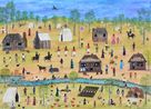 Market Day by Marlene Gilson contemporary artwork Painting