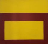 Cool Series Red over Yellow by Perle Fine contemporary artwork painting