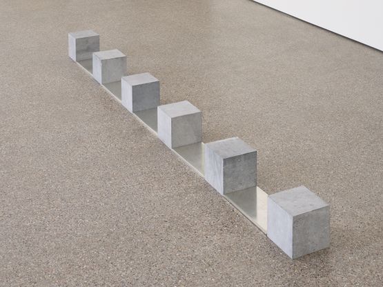 Belgica Tin Train by Carl Andre contemporary artwork Installation