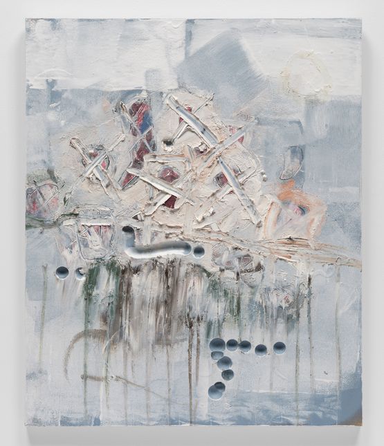 Cabin Plans for Memory by Uri Aran contemporary artwork Painting