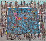 Public Pool by Kitti Narod contemporary artwork painting