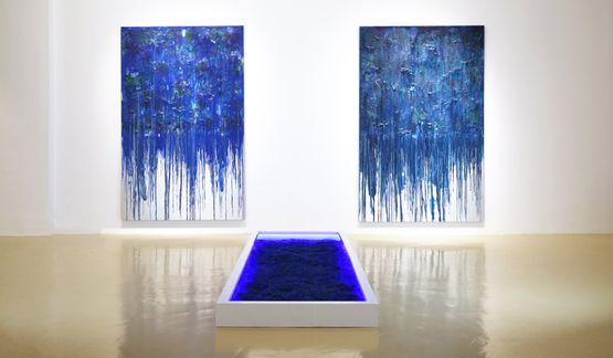 Blue Hour by Geraldine Javier contemporary artwork Painting