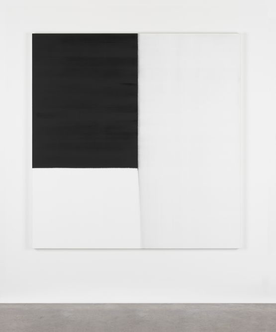 Exposed Painting Lamp Black by Callum Innes contemporary artwork Painting