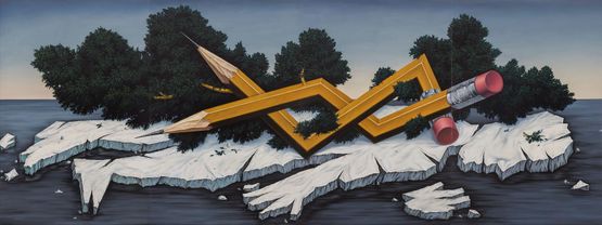 Enigmatic Realm by Zhou Song contemporary artwork Painting