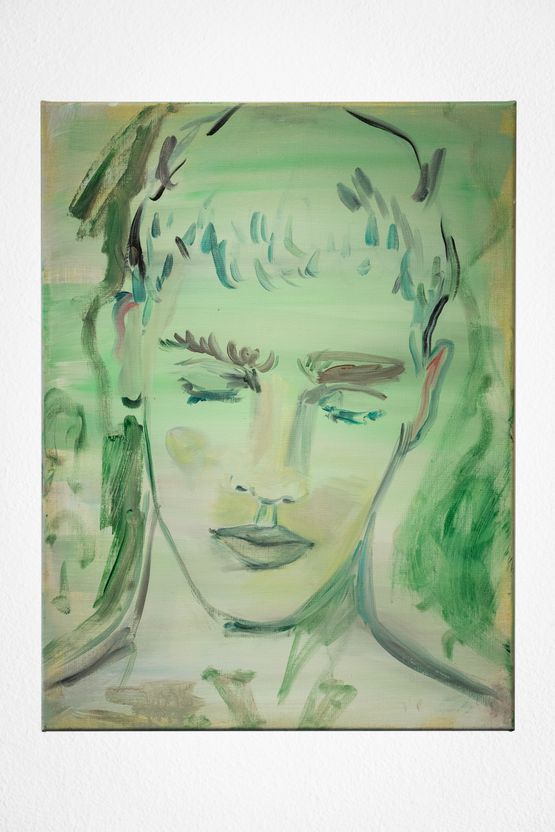Lost in a Clear Light Pale Green Like a Reflection from Some Deep Pool by Luke Edward Hall contemporary artwork Painting