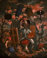 The Cuckoo by Michael Vale contemporary artwork painting works on paper
