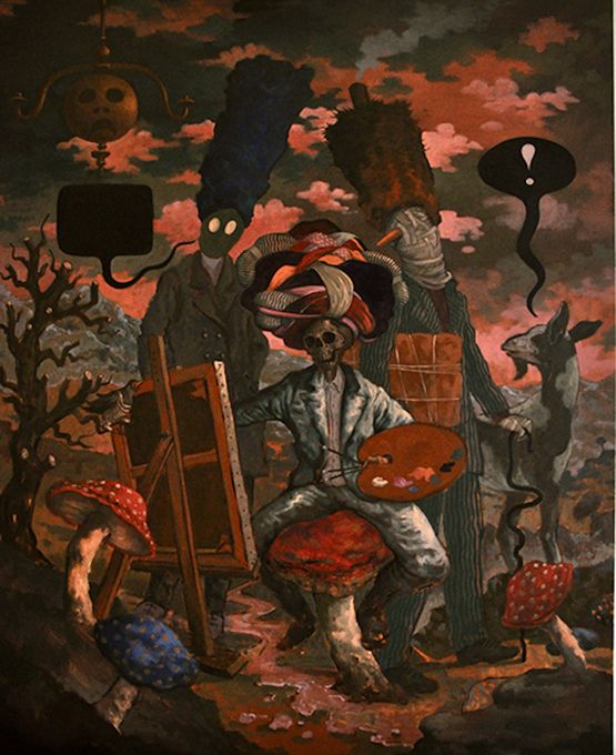 The Cuckoo by Michael Vale contemporary artwork Painting