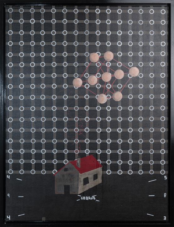 T.I. 3  SPACE RELATIONS  3 versus 4 4 versus 5 by Thomas Zipp contemporary artwork Painting