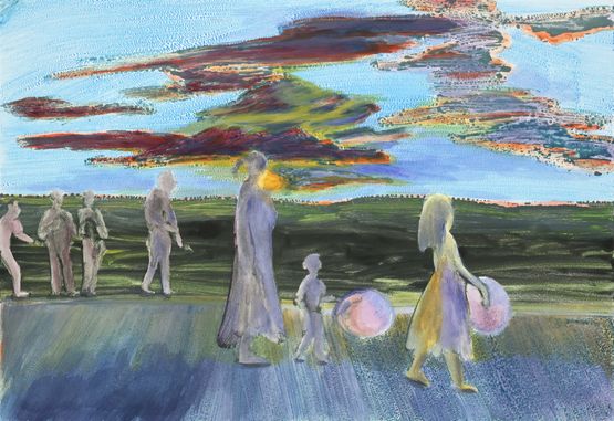 On The Right by Anna Ngan Leong Cheung contemporary artwork Print