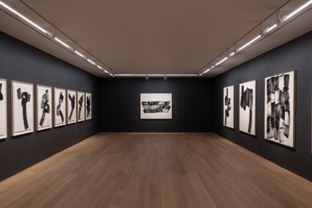 Contemporary art exhibition Lee Bae Paradigm of Charcoal at Perrotin Hong Kong