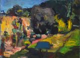 The South Wall At Lemmons - Late Summer 69 by Sargy Mann contemporary artwork painting