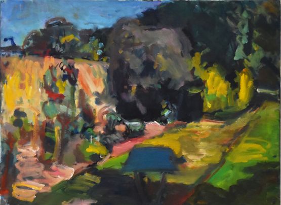 The South Wall At Lemmons - Late Summer 69 by Sargy Mann contemporary artwork Painting