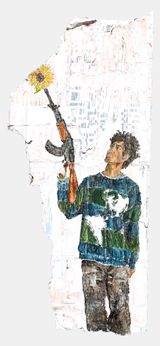 Hope by Pharaoh Kakudji contemporary artwork mixed media works on paper
