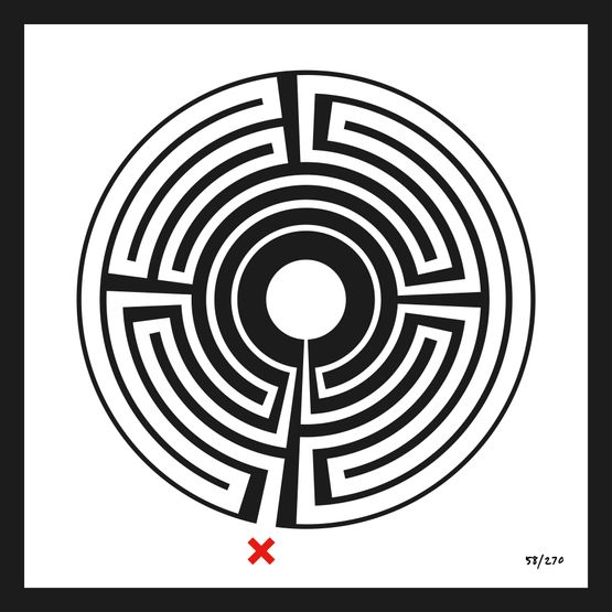 Labyrinth  58 Baker Street by Mark Wallinger contemporary artwork Sculpture