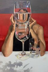Gaze no.1 by Deng Shiqing contemporary artwork painting
