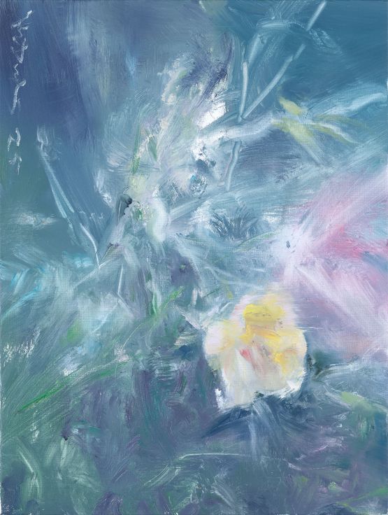Flowers Viewing No.3 by He Duoling contemporary artwork Painting