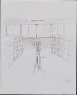 At the Shoe Locker by Mr. contemporary artwork works on paper