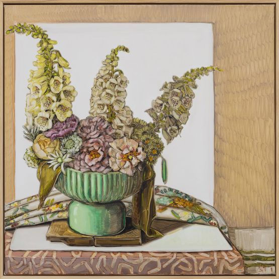 Tile 15 Play by Sam Michelle contemporary artwork Painting