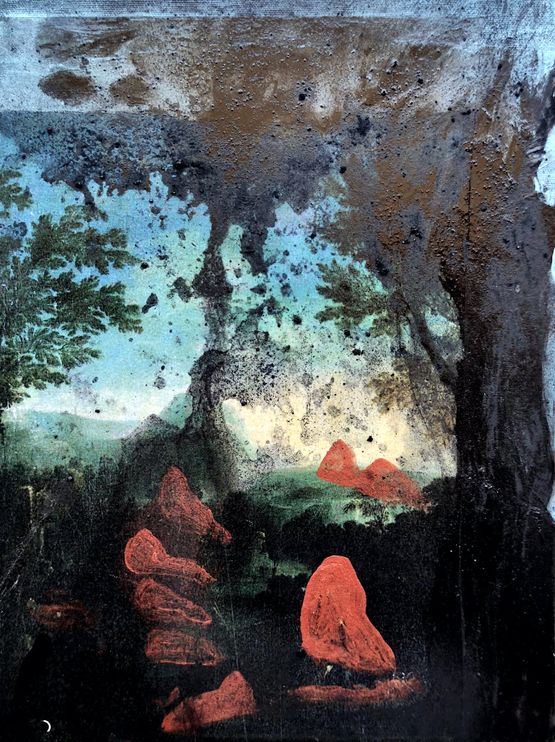 Paesaggio by Arcangelo contemporary artwork Painting