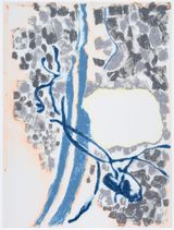 Grey Blossom from Between Mind and Land by Pam Evelyn contemporary artwork print