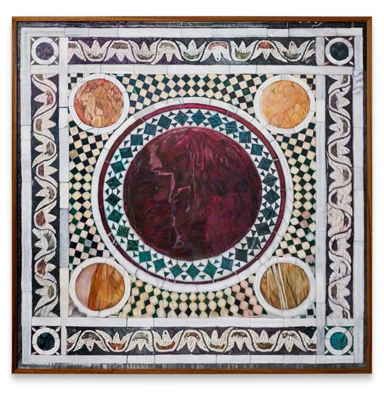 San Vitale Ravenna marble floor reconstruction by Gala Porras-Kim contemporary artwork Works on Paper