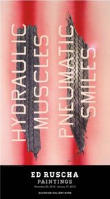 Original Exhibition Poster - Hydraulic Muscles Pneumatic Smiles by Ed Ruscha contemporary artwork print works on paper