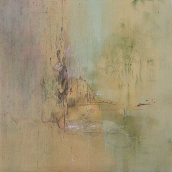 The other side of the bridge feels so loud by Lisa Pirker contemporary artwork Painting