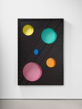 Vibrating Images Bouncing strings by Nevin Aladag contemporary artwork painting