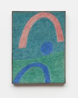 Arcos em verde Green Arches by Alfredo Volpi contemporary artwork painting
