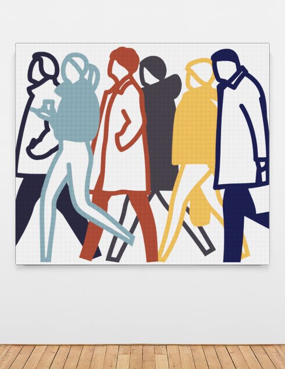 Daytime 2. by Julian Opie contemporary artwork Sculpture
