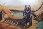 Crawling through the Jungle - V Sloth bear by Prabhakar Pachpute contemporary artwork Painting