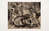 Untitled from the BlackWhite Animals series by Wanda Pimentel contemporary artwork works on paper