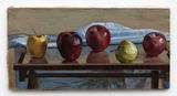 Five Apples by Hughie Lee-Smith contemporary artwork painting