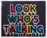 Look Whos Talking by Mel Bochner contemporary artwork painting works on paper