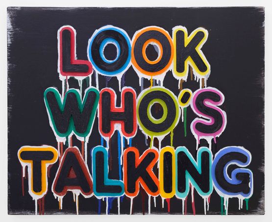 Look Whos Talking by Mel Bochner contemporary artwork Painting
