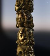 The Mystery v5-dv1 gold stack by Auriea Harvey contemporary artwork mixed media