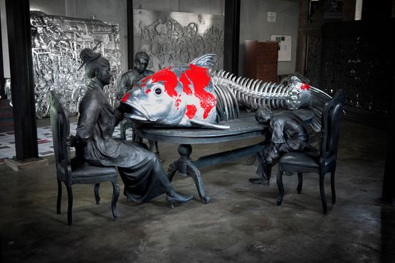 Under Inheritance by Entang Wiharso contemporary artwork Mixed Media