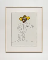 Untitled by Saul Steinberg contemporary artwork drawing mixed media