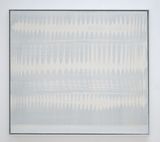 Dynamic structure white on black by Heinz Mack contemporary artwork painting