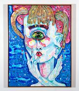 i would rather be nothing by Del Kathryn Barton contemporary artwork painting