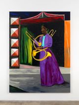 Horn Seller by Lubaina Himid contemporary artwork painting
