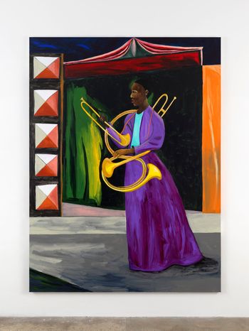 Horn Seller by Lubaina Himid contemporary artwork painting