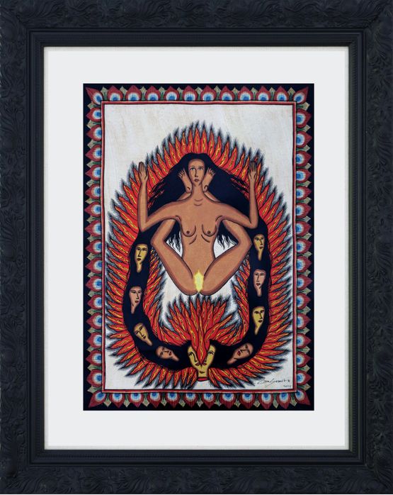 Labyrinth of Revelation 6 by Citra Sasmita contemporary artwork Painting