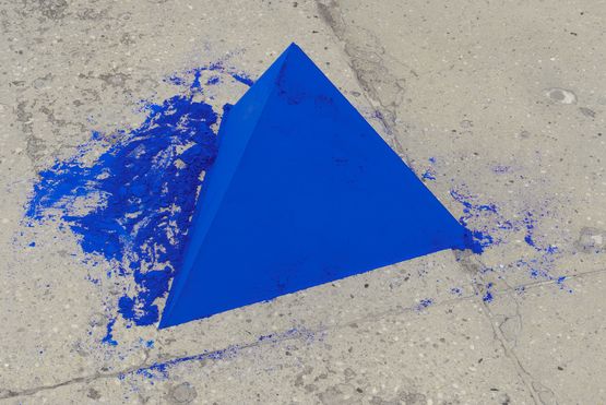 Tetrahedron Pyramid by Lothar Baumgarten contemporary artwork Sculpture