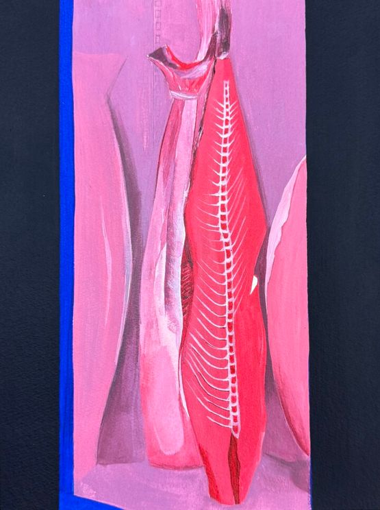 Shining in Pink by Artemis Kotioni contemporary artwork Works on Paper