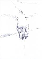 Untitled La Jeunesse dAristote hand with sphere by Paul P. contemporary artwork drawing
