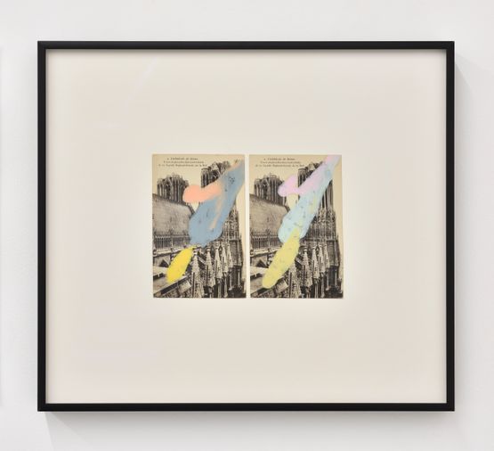 Cathedrale de Reims diptych by Tacita Dean contemporary artwork Print